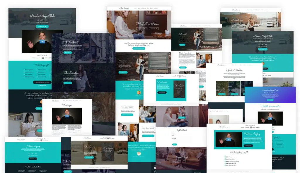 Our Entrepreneur Website Template Layouts