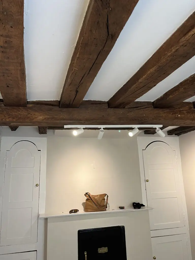 Photo of the ceiling beams in the Ready Steady Websites office in Romsey Hampshire