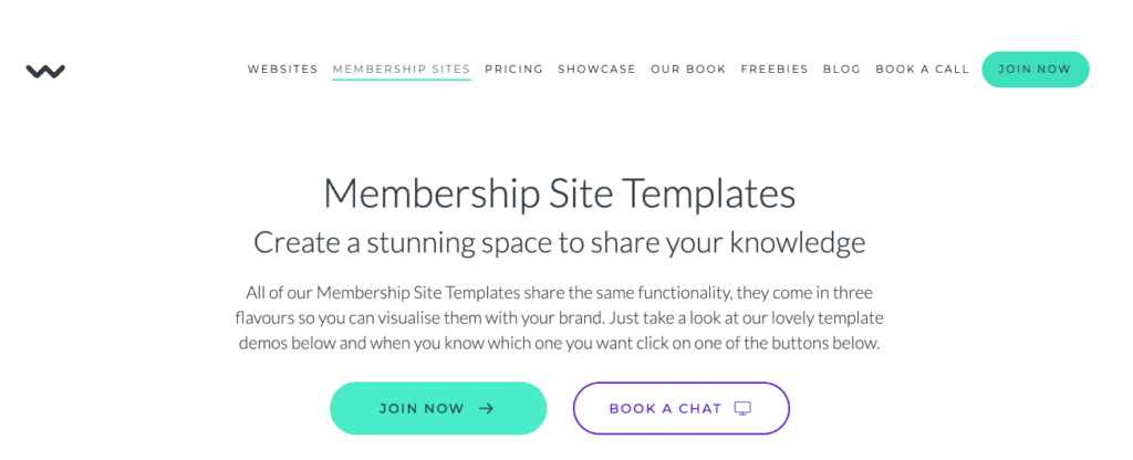 Example for a small business website services or products page