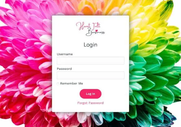 Membership site login page