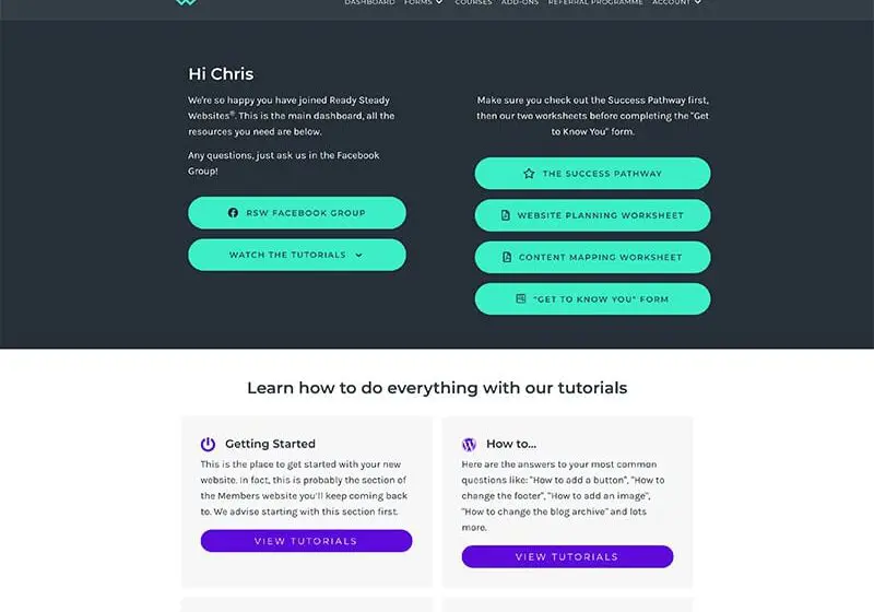 Our Membership Site