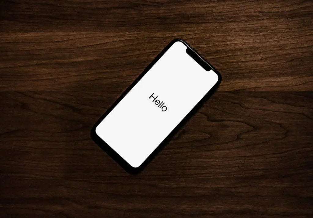 iPhone with helo on screen after iOS 15 update