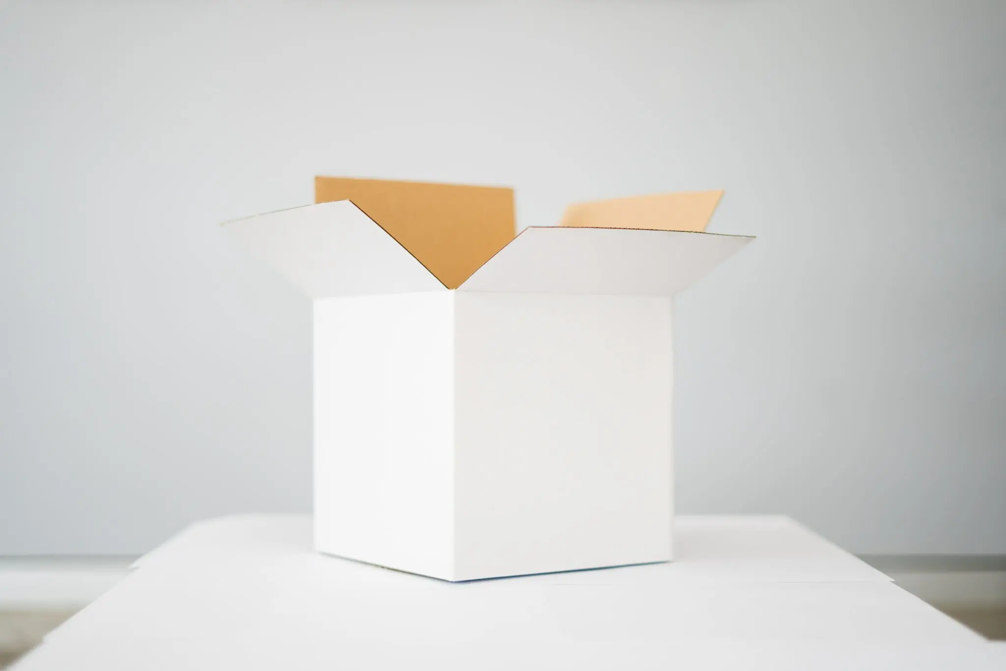 open box on table