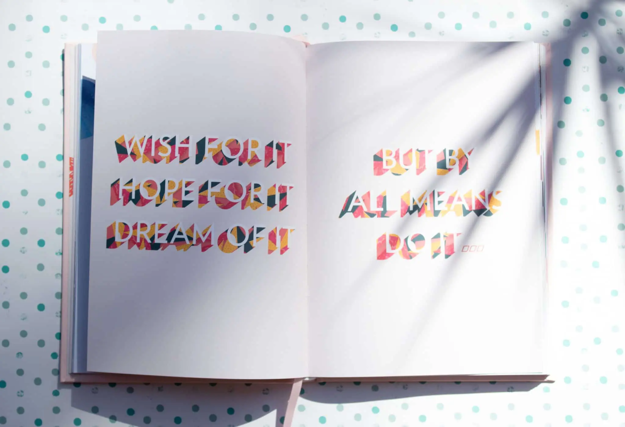 Inspirational quote book