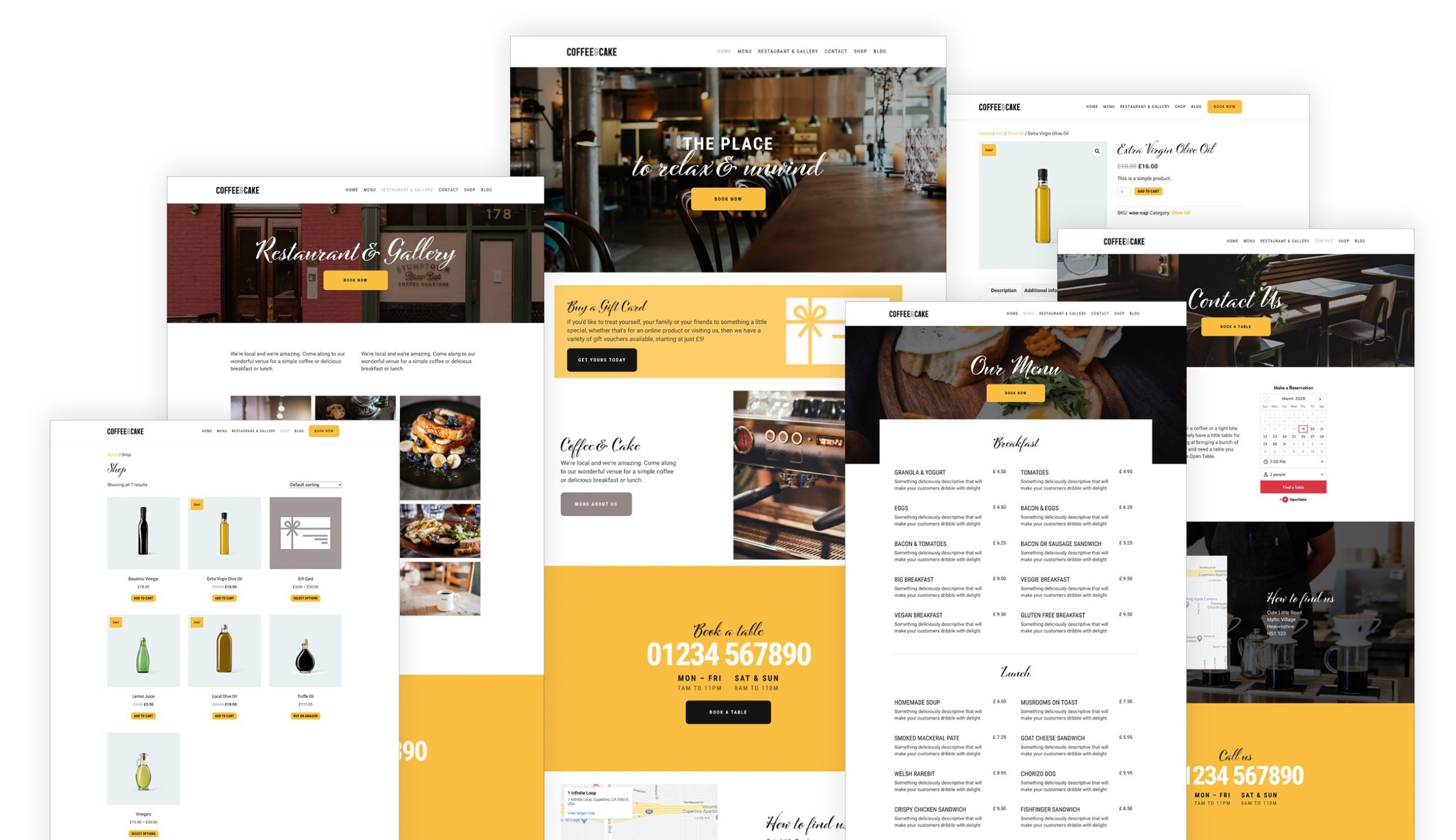 Our Foodie Template Layouts