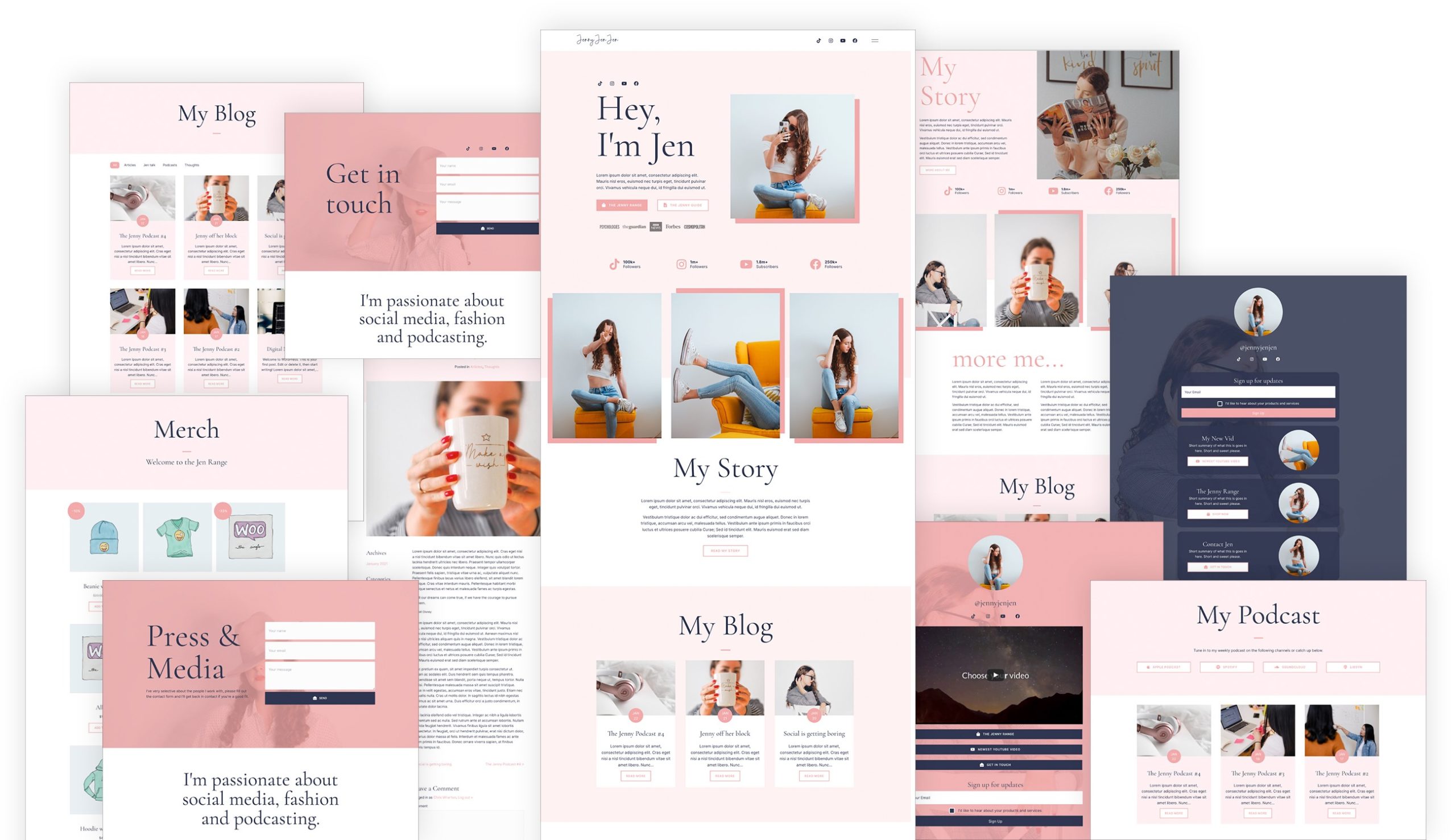 Our Influencer Template Layouts