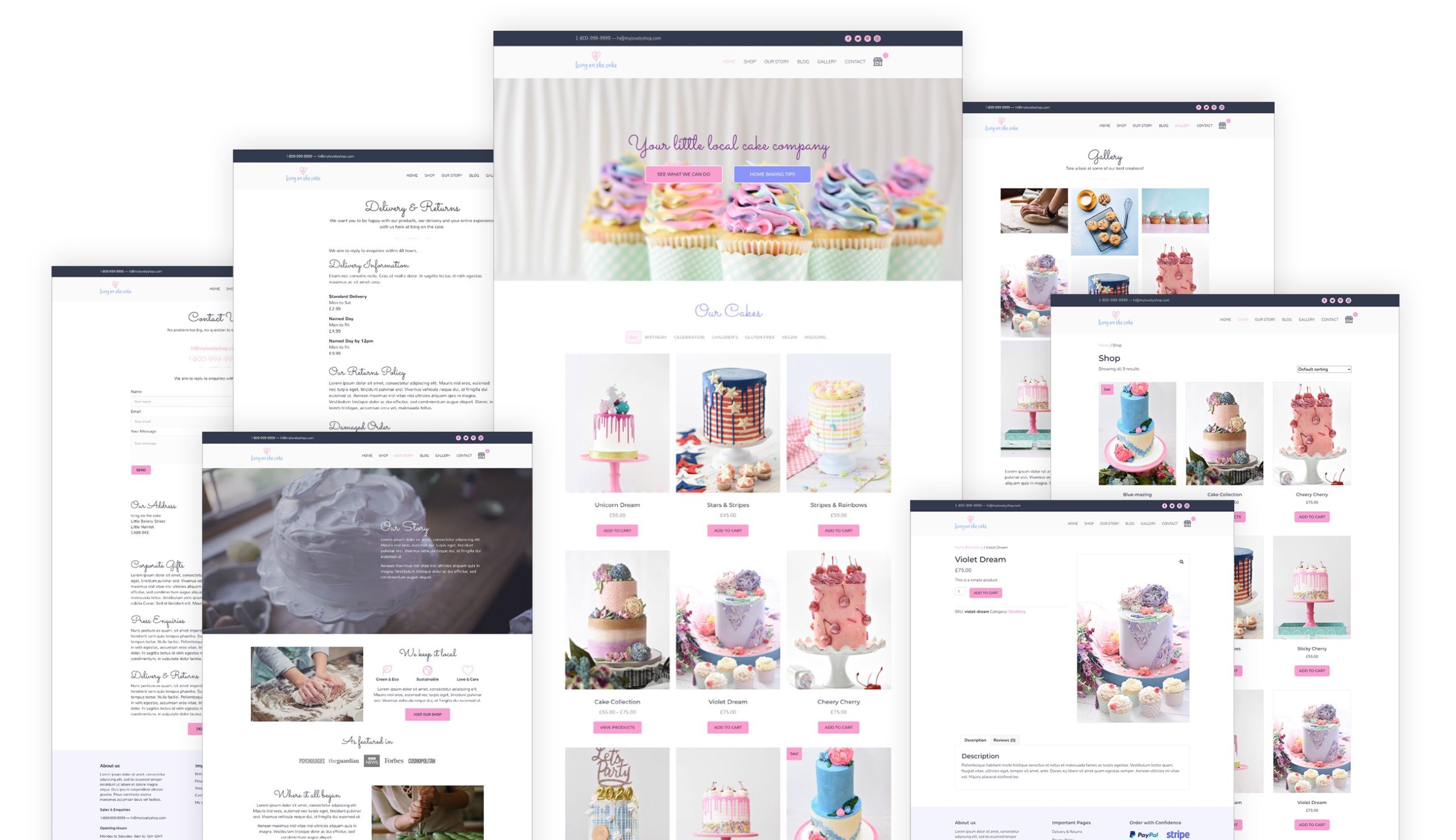 Our Online Shop Template Layouts