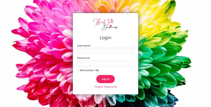 Membership site login page