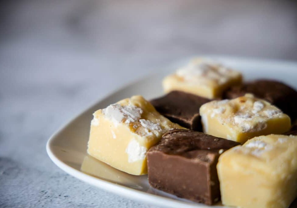Fudge on plate, an example of a great product image