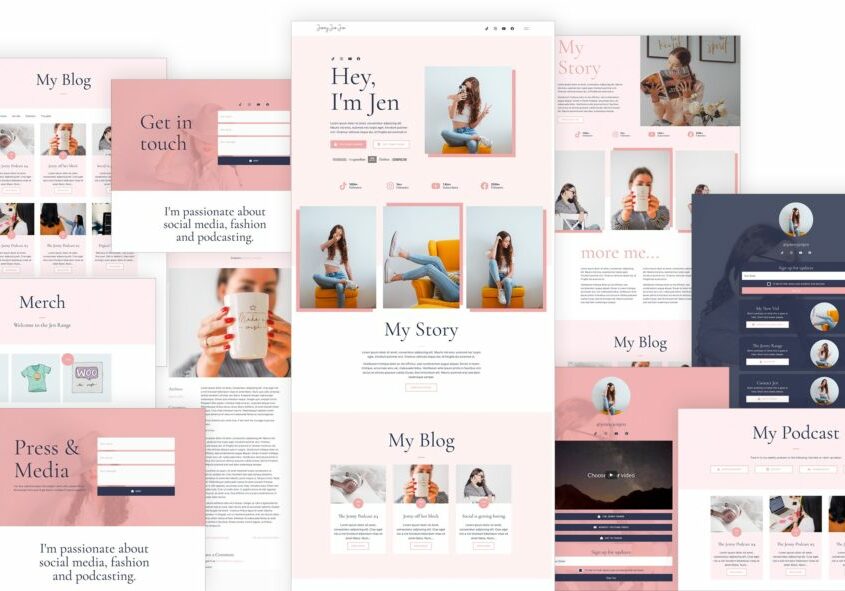 Our Influencer Template Layouts