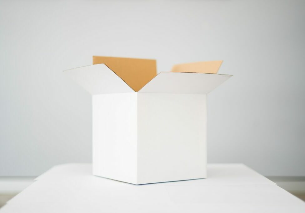 open box on table