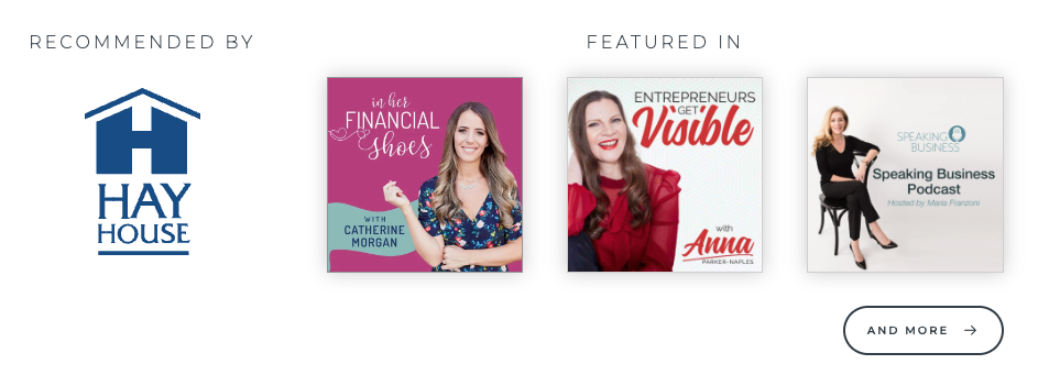 Example of featured in row on a home page