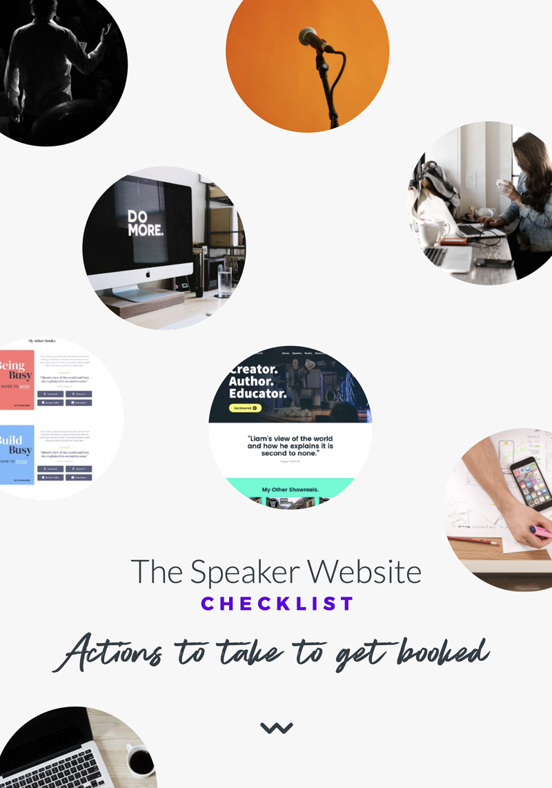 PDF Cover design for The Speaker Checklist